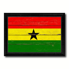 Load image into Gallery viewer, Ghana Country Flag Vintage Canvas Print with Black Picture Frame Home Decor Gifts Wall Art Decoration Artwork
