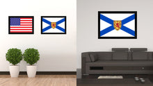 Load image into Gallery viewer, Nova Scotia Province City Canada Country Flag Canvas Print Black Picture Frame
