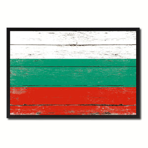Bulgaria Country National Flag Vintage Canvas Print with Picture Frame Home Decor Wall Art Collection Gift Ideas