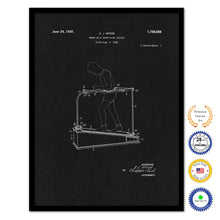 Load image into Gallery viewer, 1930 Tread Mill Exercising Device Old Patent Art Print on Canvas Custom Framed Vintage Home Decor Wall Decoration Great for Gifts

