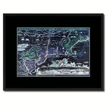 Load image into Gallery viewer, New England Vintage Vivid Color Map Canvas Print, Picture Frame Home Decor Wall Art Office Decoration Gift Ideas
