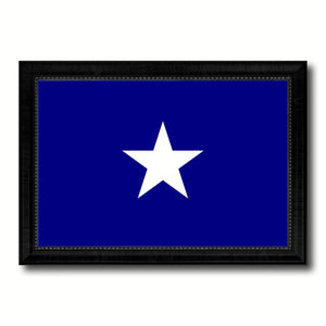 Bonnie Blue in Republic of West Florida Military Flag Canvas Print Black Picture Frame Gifts Home Decor Wall Art