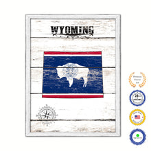 Load image into Gallery viewer, Wyoming Flag Gifts Home Decor Wall Art Canvas Print with Custom Picture Frame
