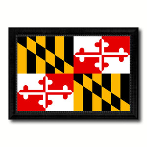 Massachusetts State Flag Canvas Print with Custom Black Picture Frame Home Decor Wall Art Decoration Gifts