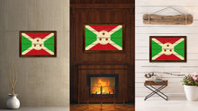 Load image into Gallery viewer, Burundi Country Flag Vintage Canvas Print with Brown Picture Frame Home Decor Gifts Wall Art Decoration Artwork

