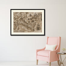 Load image into Gallery viewer, Land Vintage Sepia Map Canvas Print, Picture Frame Gifts Home Decor Wall Art Decoration
