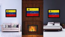 Load image into Gallery viewer, Venezuela Country Flag Texture Canvas Print with Black Picture Frame Home Decor Wall Art Decoration Collection Gift Ideas
