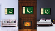 Load image into Gallery viewer, Pakistan Country Flag Vintage Canvas Print with Black Picture Frame Home Decor Gifts Wall Art Decoration Artwork
