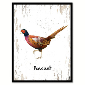 Peasant Bird Canvas Print, Black Picture Frame Gift Ideas Home Decor Wall Art Decoration
