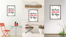 Load image into Gallery viewer, Stay humble Work hard Be kind Inspirational Quote Saying Gift Ideas Home Decor Wall Art
