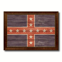 Load image into Gallery viewer, Army of Tennessee Military Flag Texture Canvas Print with Brown Picture Frame Home Decor Wall Art Gifts
