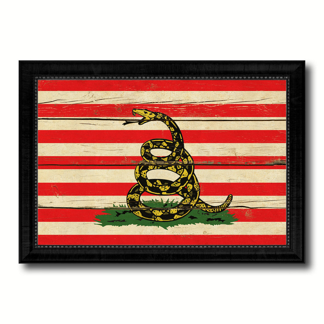 Revolution Split Up New Sprint Military Flag Vintage Canvas Print with Black Picture Frame Home Decor Wall Art Decoration Gift Ideas