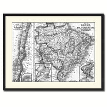 Load image into Gallery viewer, Afghanistan Persia Iraq Iran Vintage B&amp;W Map Canvas Print, Picture Frame Home Decor Wall Art Gift Ideas
