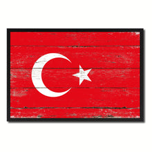 Load image into Gallery viewer, Turkey Country National Flag Vintage Canvas Print with Picture Frame Home Decor Wall Art Collection Gift Ideas
