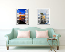 Load image into Gallery viewer, Golden Gate Bridge San Francisco California Sunset Picture French Window Canvas Print with Frame Gifts Home Decor Wall Art Collection
