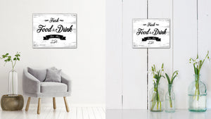 Fresh Food & Drink Vintage Sign Gifts Home Decor Wall Art Canvas Print with Custom Picture Frame