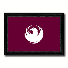 Load image into Gallery viewer, Phoenix City Arizona State Flag Canvas Print Black Picture Frame
