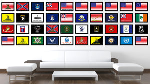 Texas Dodson Historical Flag Canvas Print Black Picture Frame Gifts Home Decor Wall Art
