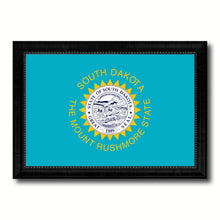 Load image into Gallery viewer, South Dakota State Flag Canvas Print with Custom Black Picture Frame Home Decor Wall Art Decoration Gifts
