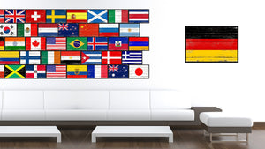 Germany Country National Flag Vintage Canvas Print with Picture Frame Home Decor Wall Art Collection Gift Ideas