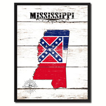 Load image into Gallery viewer, Mississippi State Flag Gifts Home Decor Wall Art Canvas Print Picture Frames
