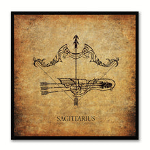 Load image into Gallery viewer, Zodiac Sagittarius Horoscope Canvas Print, Black Picture Frame Home Decor Wall Art Gift
