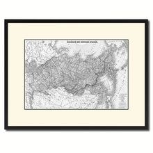 Load image into Gallery viewer, Russia Siberia Vintage B&amp;W Map Canvas Print, Picture Frame Home Decor Wall Art Gift Ideas
