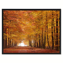 Load image into Gallery viewer, Autumn Road Yellow Landscape Photo Canvas Print Pictures Frames Home Décor Wall Art Gifts
