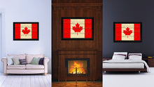 Load image into Gallery viewer, Canada Country Flag Vintage Canvas Print with Black Picture Frame Home Decor Gifts Wall Art Decoration Artwork

