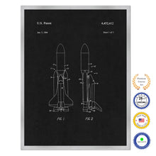 Load image into Gallery viewer, 1984 Space Shuttle Old Patent Art Print on Canvas Custom Framed Vintage Home Decor Wall Decoration Great for Gifts

