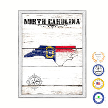 Load image into Gallery viewer, North Carolina Flag Gifts Home Decor Wall Art Canvas Print with Custom Picture Frame
