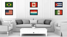 Load image into Gallery viewer, Luxembourg Country Flag Texture Canvas Print with Black Picture Frame Home Decor Wall Art Decoration Collection Gift Ideas
