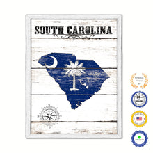 Load image into Gallery viewer, South Carolina Flag Gifts Home Decor Wall Art Canvas Print with Custom Picture Frame
