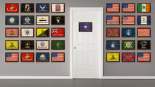 Load image into Gallery viewer, Bonnie Blue in Republic of West Florida Military Flag Texture Canvas Print with Brown Picture Frame Home Decor Wall Art Gifts
