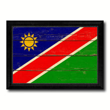 Load image into Gallery viewer, Namibia Country Flag Vintage Canvas Print with Black Picture Frame Home Decor Gifts Wall Art Decoration Artwork
