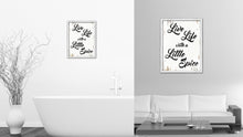 Load image into Gallery viewer, Live Life With A Little Spice Vintage Saying Gifts Home Decor Wall Art Canvas Print with Custom Picture Frame
