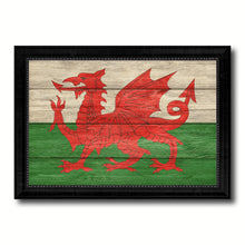 Load image into Gallery viewer, Wales Country Flag Texture Canvas Print with Black Picture Frame Home Decor Wall Art Decoration Collection Gift Ideas
