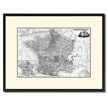 Load image into Gallery viewer, Mideavel France Crusades Vintage B&amp;W Map Canvas Print, Picture Frame Home Decor Wall Art Gift Ideas
