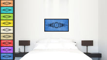 Load image into Gallery viewer, Alphabet Letter J Blue Canvas Print Black Frame Kids Bedroom Wall Décor Home Art
