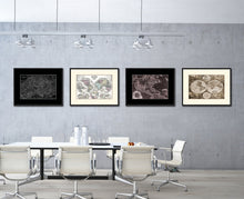 Load image into Gallery viewer, Central Germany Vintage Monochrome Map Canvas Print, Gifts Picture Frames Home Decor Wall Art
