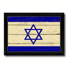 Load image into Gallery viewer, Israel Country Flag Vintage Canvas Print with Black Picture Frame Home Decor Gifts Wall Art Decoration Artwork
