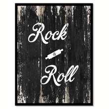 Load image into Gallery viewer, Rock and Roll Motivational Quote Saying Canvas Print with Picture Frame Home Decor Wall Art
