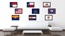 Load image into Gallery viewer, North Dakota State Flag Canvas Print with Custom Black Picture Frame Home Decor Wall Art Decoration Gifts
