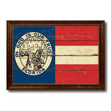 Load image into Gallery viewer, Civil War Florida Military Flag Vintage Canvas Print with Brown Picture Frame Gifts Ideas Home Decor Wall Art Decoration
