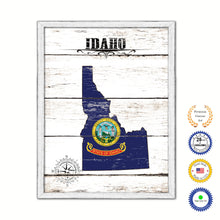 Load image into Gallery viewer, Idaho Flag Gifts Home Decor Wall Art Canvas Print with Custom Picture Frame
