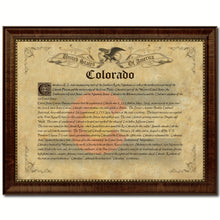 Load image into Gallery viewer, Colorado Vintage History Flag Canvas Print, Picture Frame Gift Ideas Home Décor Wall Art Decoration

