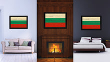 Load image into Gallery viewer, Bulgaria Country Flag Vintage Canvas Print with Black Picture Frame Home Decor Gifts Wall Art Decoration Artwork
