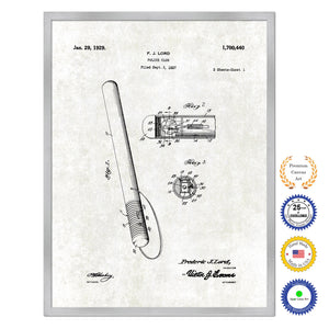1929 Police Club Old Patent Art Print on Canvas Custom Framed Vintage Home Decor Wall Decoration Great for Gifts