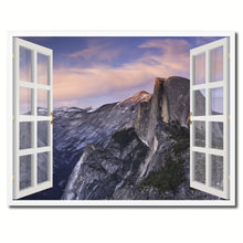 Load image into Gallery viewer, Half Dome Yosemite National Park Picture French Window Framed Canvas Print Home Decor Wall Art Collection
