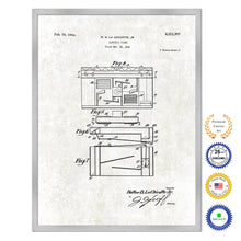 Load image into Gallery viewer, 1940 Electric Piano Old Patent Art Print on Canvas Custom Framed Vintage Home Decor Wall Decoration Great for Gifts
